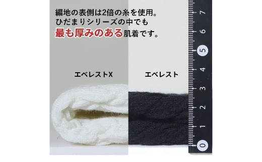 防寒肌着 ひだまり エベレストＸ 紳士 ハイネック アンダー ダークブラック L 高知県 高知 四万十市 四万十 しまんと 日本製 高品質 服 インナー 保温 抗菌 防臭 メンズ 男性 トップス 暖か