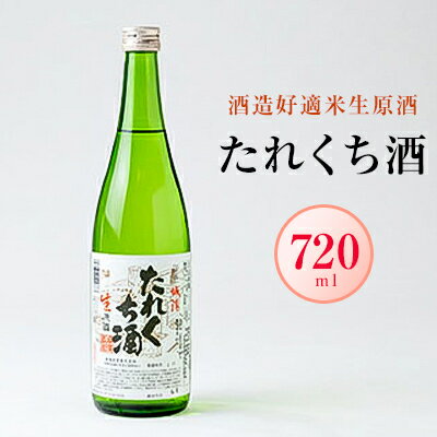 【ふるさと納税】日本酒「たれくち酒」酒造好適米生原酒　720ml【配送不可地域：離島】【1456127】