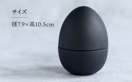 【美濃焼】 アロマディフューザー 誕生シリーズ 「卵-うま」 BLACK 【丸健製陶】 コードレス 水なし[TAY038]