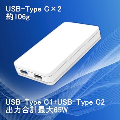ふるさと納税 泉佐野市 急速充電器 PD 65W USB Type-C スマートフォン対応 超薄型 GaN 015B520 |  | 02