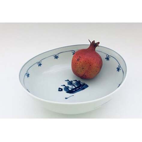 有田焼 港ロマン楕円盛鉢 しん窯・青花 A25-156_イメージ3