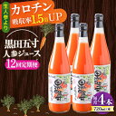 【ふるさと納税】【12回定期便】黒田五寸人参ジュース720ml 4本セット 総計48本 / ジュース じゅーす にんじん ニンジン 人参 ニンジンジュース 人参ジュース 野菜ジュース やさいジュース ドリンク 飲料水 / 大村市 / おおむら夢ファームシュシュ[ACAA151]