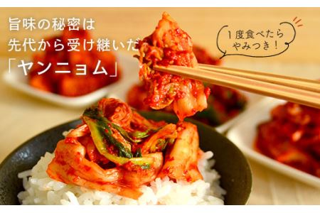 玉家のキムチセットD（白菜、葱、胡瓜＆大根）《糸島》【玉家のキムチ工房】 【いとしまごころ】[AAE004]