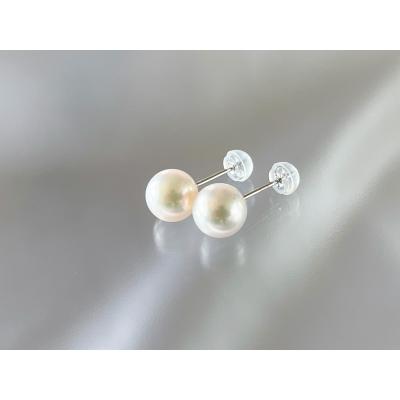 ふるさと納税 笠岡市 あこや真珠(ホワイトピンク)のピアス(8.0mm-8.5mm)ケース付き【F-02-WPピアス】 |  | 01