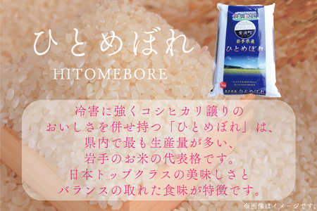 ★令和6年産★【12回定期便】特別栽培米　ひとめぼれ5kg　岩手県紫波町産 (AD050)