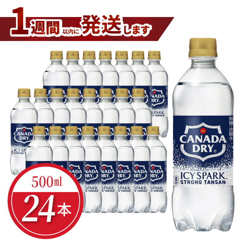 【ふるさと納税】アイシー・スパーク フロム カナダドライ PET 500ml（24本入）