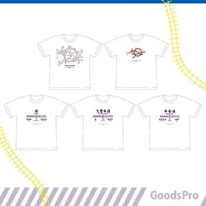 ≪5種セット (Ｍサイズ)≫ 名古屋市地下鉄Ｔシャツ デザインタイプＢ