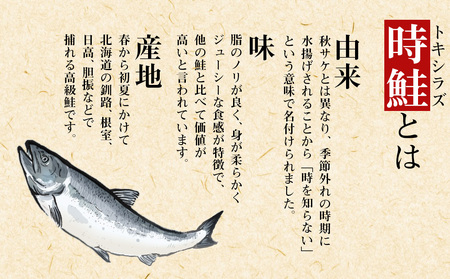 北海道産 時鮭 姿切身 半身×2 鮭 さけ サケ 切身 カマ トキシラズ おかず 焼き魚 AQ093