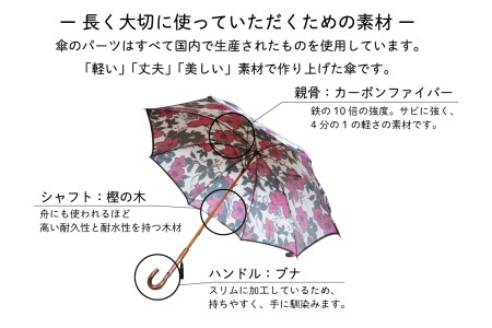雨長傘　テッセン（赤）