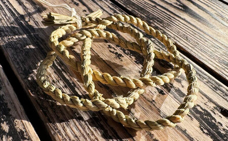 まこものしめかざり　雅ストラップ（大サイズ）　島根県松江市/豊付堂　真菰　マコモ　しめ縄　お祓い　お守り[ALEM007]