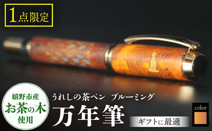 
            うれしの茶ペン　ブルーミング（万年筆X25008）和装【TEWOFURU】 [NBS063]
          