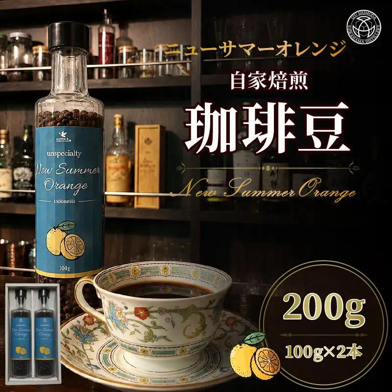 コーヒー豆 100g 2本 珈琲 自家焙煎 ニューサマーオレンジ