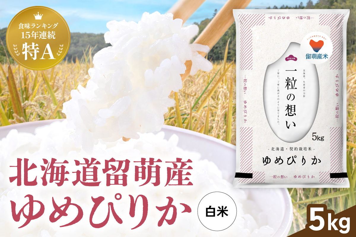 米 令和8年産 留萌市産 ゆめぴりか 5kg R037-006