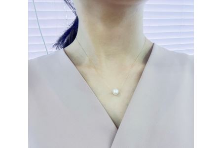 真珠 スウィング ペンダント ( K18 ) 8.0-8.5mm 真珠会館 ネックレス パール アクセサリー アコヤ真珠 本真珠 ファッション フォーマル カジュアル 冠婚葬祭 慶事 結婚式 卒業式 