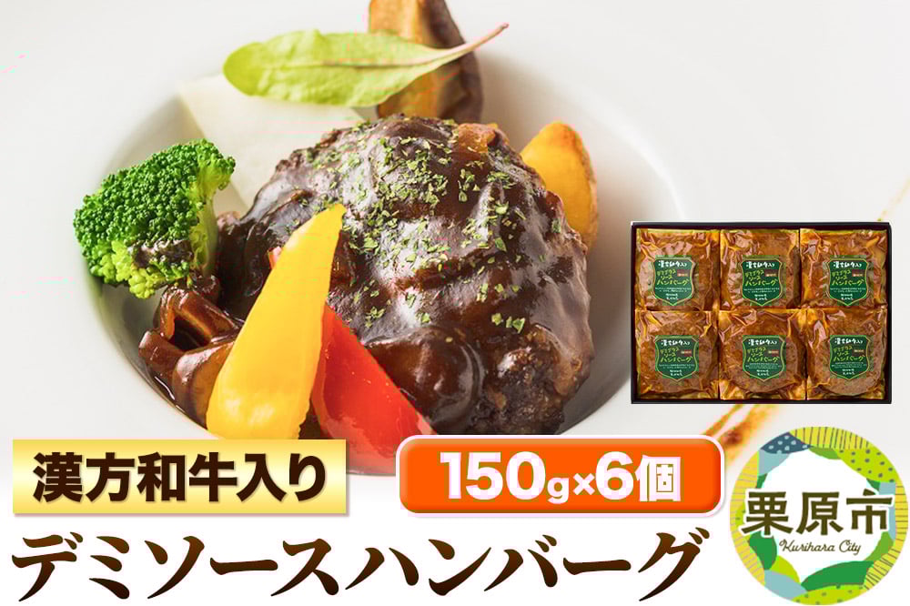 
            漢方和牛入りデミソースハンバーグ 150g×6個
          