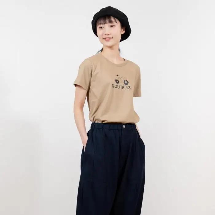 《1》【KEYMEMORY 鎌倉】ルート134イラストTシャツ BEIGE