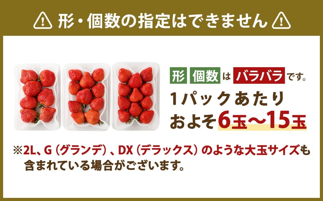 【数量限定】【2026年2月上旬～4月上旬発送予定】福岡県産 あまおう 270g×2パック
