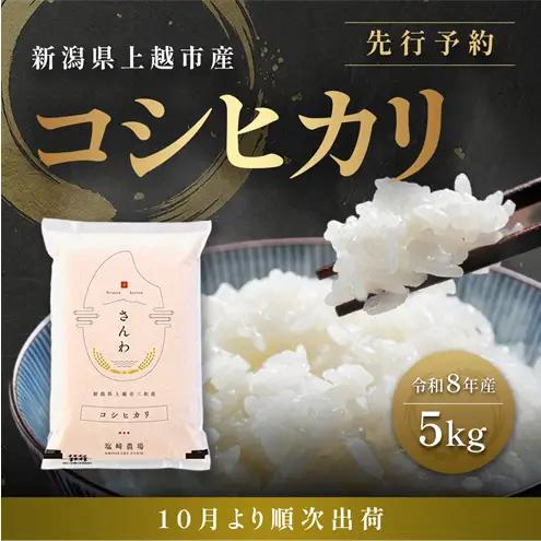 【先行予約】塩崎農場 コシヒカリ 精米 上越産 コシヒカリ 5kg