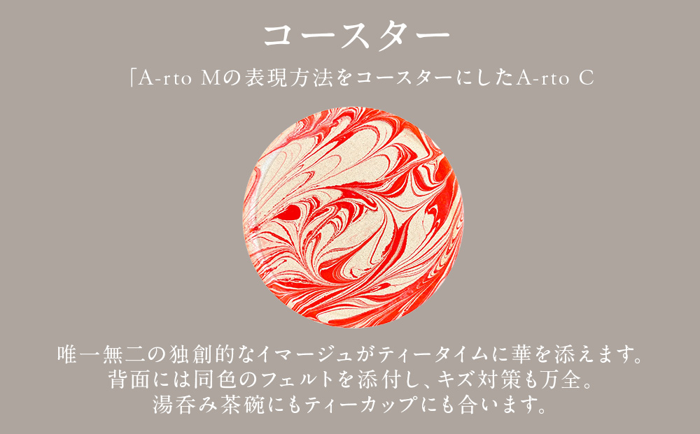 珪藻土コースター A-rto C(アールトシー) LM-CY-10V×V