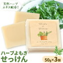 【ふるさと納税】ハーブよもぎせっけん 3個セット 50g×3個 株式会社Yu-ki《30日以内に出荷予定(土日祝を除く)》 熊本県 南阿蘇村 石鹸 石けん せっけん 天然ハーブ ハーブ よもぎ ユーカリレモン 化粧品 スキンケア 洗顔 乾燥肌 敏感肌