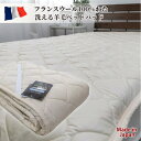 【ふるさと納税】【シングル】フランスウール100%羊毛わたベッドパッド(100×200cm) WB-10【1420899】