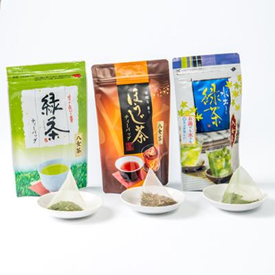 ふるさと納税 大牟田市 八女茶・ティーバッグ　水出し緑茶、緑茶、ほうじ茶3種詰合せ |  | 01