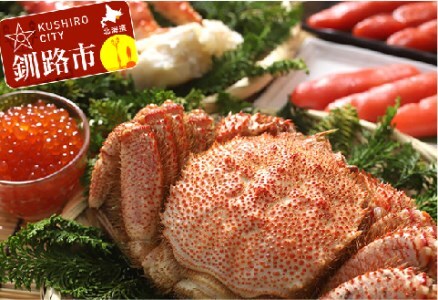 【毛蟹・たらば・魚卵の豪華セットC】ボイル毛がに2.0kg（5尾入）・ボイルタラバ脚1.0kg・イクラ醤油漬90g・たらこ1.0kg（1箱）・明太子1.0kg（1箱） F4F-8819