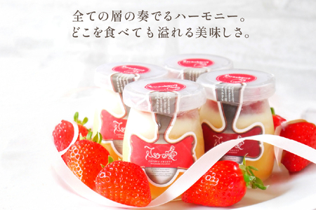 プリン いちご ストロベリー チーズ プリン 6個 セット 3回 定期便 総計18個 [心優-Cotoyu Sweets- 長崎県 平戸市 hr42bgy420141]