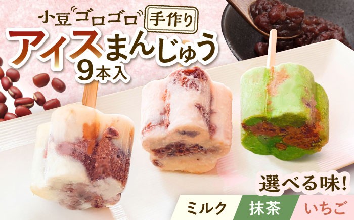 
            【選べる3種類】 手作り アイスまんじゅう 9本入り 無香料 無着色 多治見市 / エイシン あずき 餡 ミルクアイス アイス 詰め合わせ 無添加 自家製 [THD001]
          