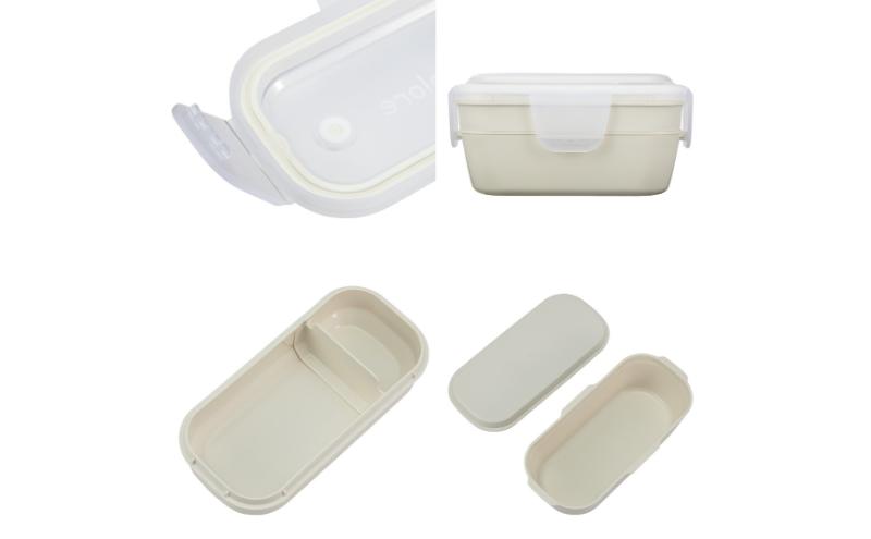 ホームコーディ　ふんわり盛れるシンプルランチボックス2段　ピンク イオンリテール 日用品