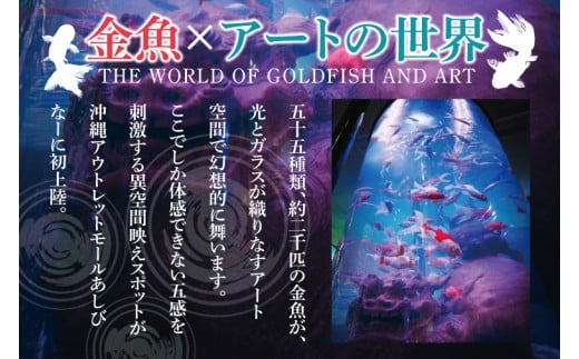 沖縄金魚ミュージアム入場券　子供1名｜観光 チケット 沖縄金魚ミュージアム 金魚 あしびなー 豊見城（DN002）