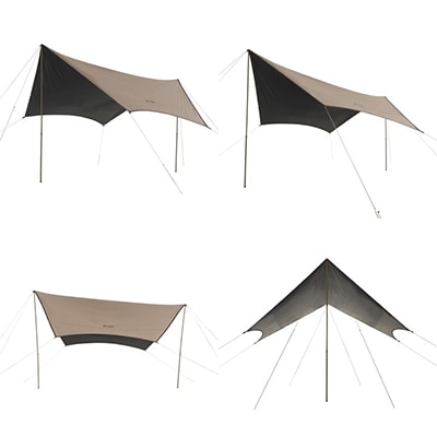 Tradcanvas ソーラーヘキサタープM キャンプやアウトドアに熱中症対策でも　71202001【1664788】