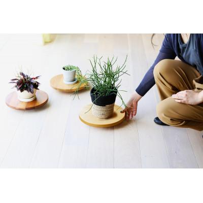ふるさと納税 筑後市 プランターベース オーク 直径24cm【高野木工】 |  | 03