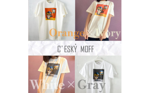 しんじょう君 夜明け ものがたり Tシャツ ホワイト×グレー Sサイズ 須崎 高知県 高知  全2色 全4サイズ FO017