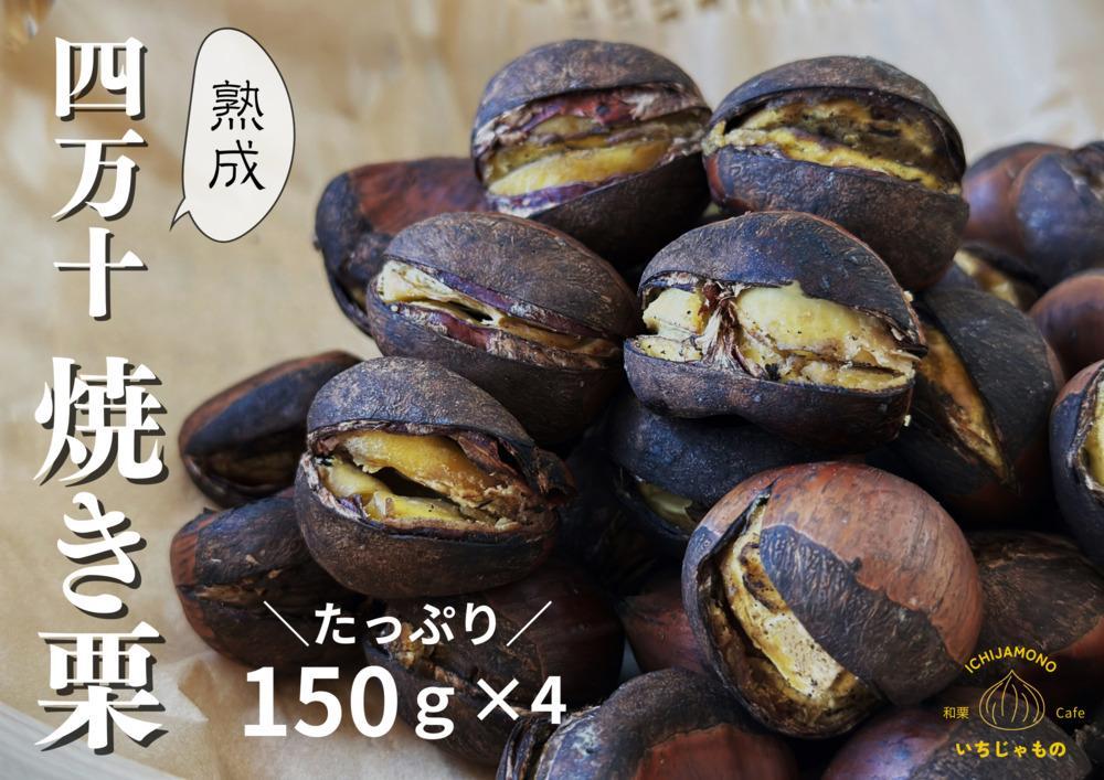 【先行予約】 熟成四万十栗焼き栗の詰め合わせ (約150g×4袋入り) 〈2025年11月5日～2026年4月30日発送〉 / 栗 くり クリ 焼き栗 熟成 秋の味覚 秋 詰め合わせ 高知 四万十 【株式会社いちじゃもの】 [ATCB003]