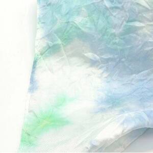 川俣シルク羽二重ストール 青葉（ブルー）  FAF-0072