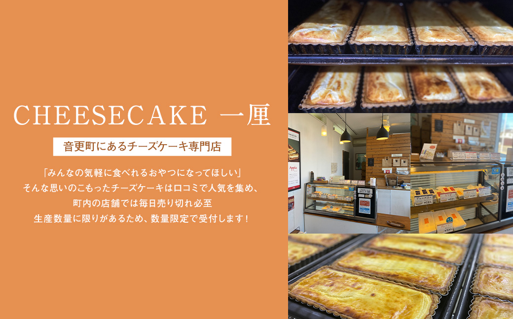 「CHEESECAKE一厘」チーズケーキ2個セット（プレーン・オレンジ）【A61】_イメージ3