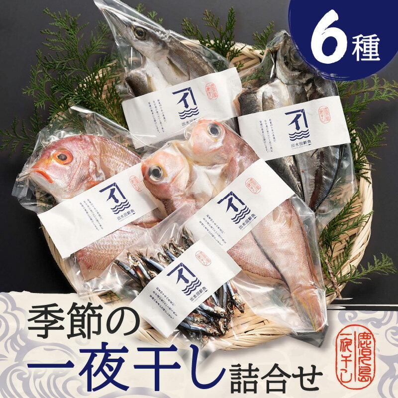 【ふるさと納税】 季節の一夜干し 詰合せ 6種 甘鯛 キビナゴ 真アジ カマス レンコ鯛 イトヨリ 一夜干し 干物 魚 魚介 加工食品 熟成 酵素 旨味 濃縮 黒酒 新鮮 旬 炭火 七輪 真空 冷凍 塩分控えめ サカナカケル 鹿児島 鹿児島市 おすすめ ランキング プレゼント ギフト