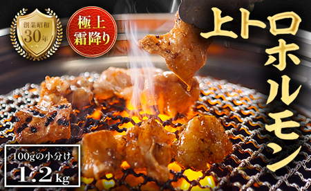 極上霜降り 上トロホルモン 1.2kg 秘伝のタレ付き ホルモン