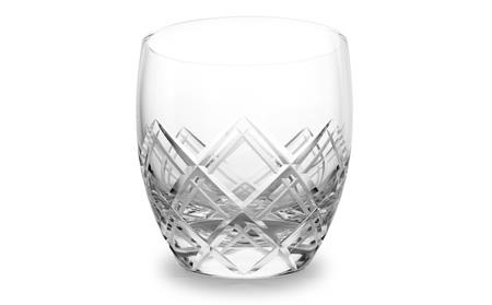 浅草切子 KANA KURITA「重ね矢来オールド 透き」木箱入り