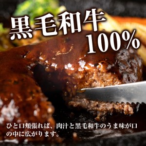 s394 A4・A5等級鹿児島県産黒毛和牛100％使用！プレミアムハンバーグ(計6個・特製デミソース付)【焼肉一福】