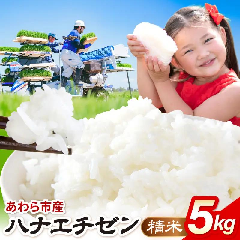【先行予約】【令和8年産】ハナエチゼン 精米 5kg（農事組合法人イーノなかのはま100）お米 ※2026年10月より順次発送予定 [aw139-a001]