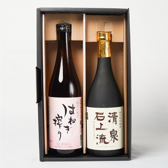 【甘口タイプがお好みの方に人気】清泉石上流 純米大吟醸・はねぎ搾り萬勝 純米吟醸 各720ml / 酒 お酒 おさけ 日本酒 お試し 晩酌 飲み比べ / 南島原市 / 酒蔵吉田屋 [SAI006]_イ