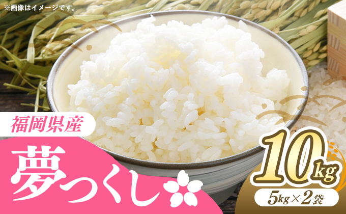 【精米】夢つくし 10kg(5kg×2袋)《30日以内に出荷予定(土日祝除く)》 精米 米 こめ コメ 福岡県産米 ゆめつくし 人気 白米 おすすめ もちもち 福岡県 鞍手町