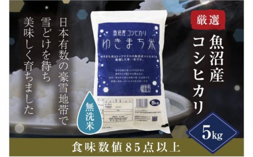 
                  令和8年産米 先行予約 新米 極上魚沼産コシヒカリ 令和8年産米 5kg 無洗米 ゆきまち米＜令和8年10月下旬～順次発送＞
                