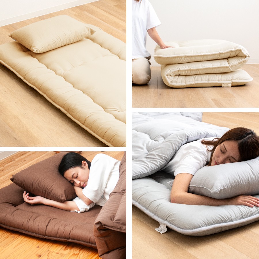 洗える 羊毛混 敷布団 ダブル フランス産プレミアムウール使用 寝具 敷きふとん 軽い 軽量