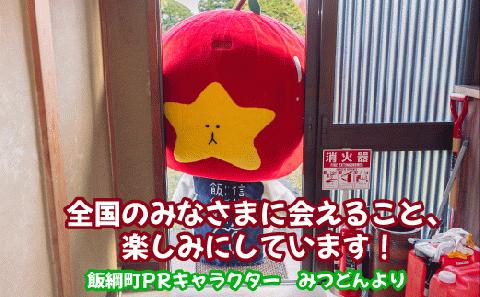 飯綱町PRキャラクター みつどん 旬のりんご 家庭用 5kg 全国お届け便 あたなのお家にお届けします！ 信州 いいづな ゆるキャラ 長野県 飯綱町 [1774]