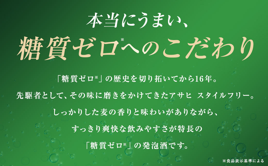 アサヒ スタイルフリー <生> 糖質0 350ml×24本