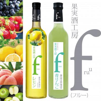 ふるさと納税 甲州市 シャトー勝沼 果実酒工房fruu レモン・青りんご　2本セット　A07-654