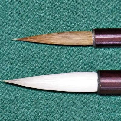 ふるさと納税 杵築市 筆工房楽々堂の水墨画筆　大小2本セットB |  | 02
